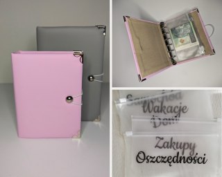 Mini oszczędnik organizer na pieniądze + koperty